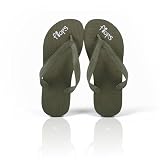 Men's Pesto Green Flip Flops from Planet Flops, men's 11/12