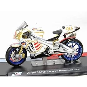 Aprilia RS3 (Jeremy McWilliams 2004) Diecast Model Motorbike