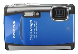 Olympus Stylus Tough-6000 10 MP Waterproof Digital Camera with 3.6x Wide Angle Optical Dual Image Stabilized Zoom and 2.7-Inch LCD (Blue)