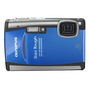 Olympus Stylus Tough-6000 10 MP Waterproof Digital Camera with 3.6x Wide Angle Optical Dual Image Stabilized Zoom and 2.7-Inch LCD (Blue)