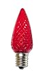 Red LED C9 Replacement Light Bulb / Intermediate Base L.E.D. / .96 Watt Holidya and Christmas Lighting Replacements