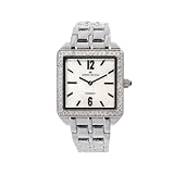AK Anne Klein Women's 108715MPSV Silver-Tone Diamond Accented Watch