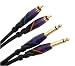 Electronics : Monster Cable M DJ-CR-1M pair of 1 meter DJ Cables(RCA to 1/4 inch)