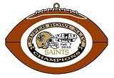SAINTS Super Bowl XLIV Champs Replica Football CHRISTMAS ORNAMENT