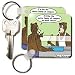 Londons Times Funny Animals Cartoons - Bear Cafeteria - Key Chains
