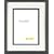 Essentials Madrid picture frame holds 8x10" photo - Beautifully handmade black wood frame with quality cream mount
