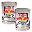 NY/NJ Red Bull Soccer 2pc Rocks Glass Set - Primary Team Logo MAJOR-LEAGUE-SOCCER Soccer