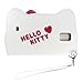 HELLO KITTY Face Flip Case for Samsung Galaxy Note4 Strap included Wallet Cover (White)