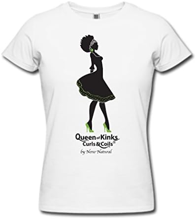 DCR Custom Black Women The Queen Of Kinks for Women's White T-Shirts Medium