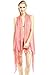Look Collection Solid Petite Open Front Shawl Collar Kimono Vest Grapefruit One Size