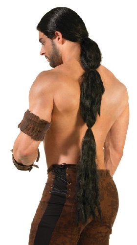 Long Warrior Medieval Costume Wig - Adult Std.