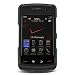 Premium Black Rubberized Hard Crystal Snap-on Case for the Blackberry Storm II 9550 (Verizon) - Black