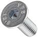 Zinc Plated Alloy Steel Flat Head Socket Cap Screw, Hex Socket Drive, M6-1.00, 16 mm Length (Pack of 100)