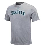 MLB Ichiro Seattle Mariners Youth Short Sleeve Basic Tee (Steel Heather, Small)