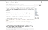 Mano's Tech Blog