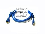 HDMI 1.3a C2M  for Best Deep Color, higher color gamut, and high resolution, multi-channel audio formats like Dolby True HD and DTS-HD Master Audio and PS3, Blue Ray, SACD, HD DVD, Xbox 360, HDTV, Pieoneer, Kuro, PDP-5020fd, ln52a650, ln52a750, ln52a550,vizio vp422, Panasonic Viera TH 50PZ8550U, Westinghouse, VK, 40F560D