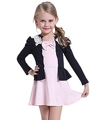 Girls Long Sleeves  Spring  Dress With a Bow(s)