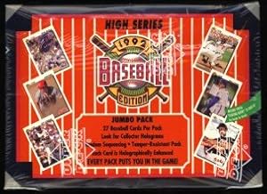 1992 Upper Deck High Series Baseball Cards Jumbo Box of
