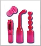 Buy Pink Waterproof Mini-Massager Travel Kit With 3 Interchangeable Pliable Sleeves at amazon.com