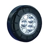 Leviton LEDPL-E Battery Operated LED push On/Off Everywhere Light, with 3 AAA Batteries, Black