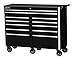 Williams 50866B 12 Drawer Commercial Roll Cabinet, 54", Black