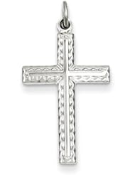 Sterling Silver Cross Charm. Metal Wt- 1g