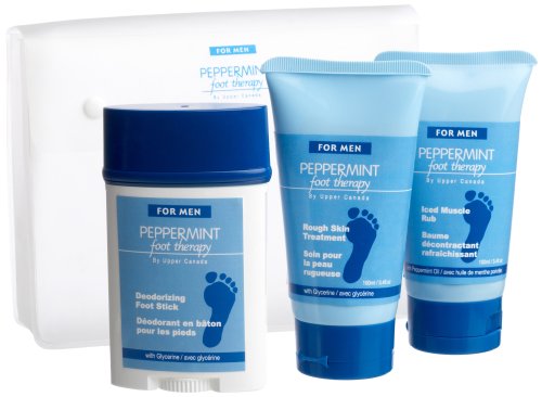 Upper Canada Soap & Candle Mens Peppermint Foot Care Kit by Upper Canada Soap & Candle