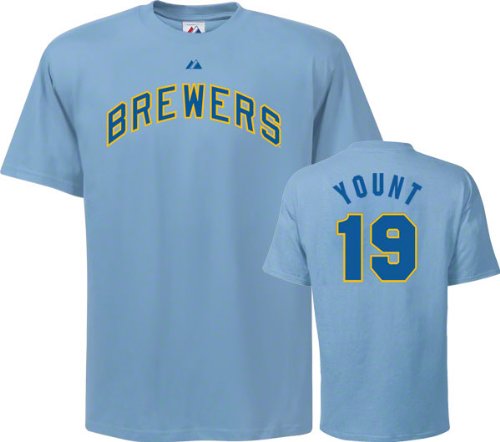 Paul Molitor T-Shirt: Milwaukee Brewers #4 Coastal Blue Cooperstown T-Shirt