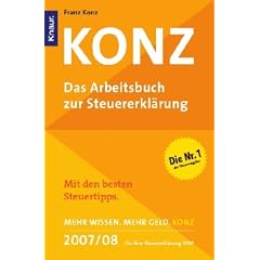 Konz: Das Arbeitsbuch zur Steuererkl�rung
