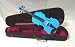 Crystalcello MV450BL 1/4 Size Violin with Carrying Case + Bow + Accessories - Blue Color