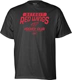Detroit Red Wings -Black- Hockey Club T-Shirt
