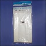 Clear Plastic Rectangular Tablecover - 54 x 108