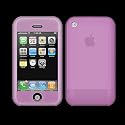PINK Silicon Clear Protective Case Skin For iPhone and iPhone 3G 3Gs 3G S TRANSPARENT 8GB 16GB 32GB