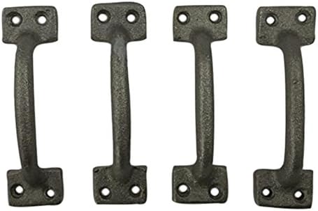 Set of 4 Cast Iron Door or Gate Pull