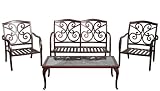 CBM Outdoor Cast Aluminum Patio Furniture 4 Pcs Deep Seat Set B CBM1290