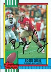 Roger Craig Autographed/Hand Signed Football Card (San Francisco 49ers)
