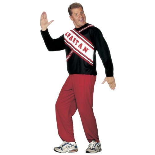 Check price Spartan Cheerleader Adult Male Halloween Costume