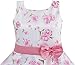 Sunny Fashion Girls 3 Layers Dress Pink Flower Wave Pageant Wedding