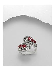 Marcasite Ring In 92.5 Sterling Silver