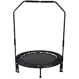 Sunny Health & Fitness 40" Foldable Trampoline with Bar