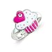 Cupcake children’s ring – matching necklace and earrings available, also other colour options – (Pink) – Includes Beautiful Jewellery Gift Pouch – ‘Eligible for Free UK Delivery’
