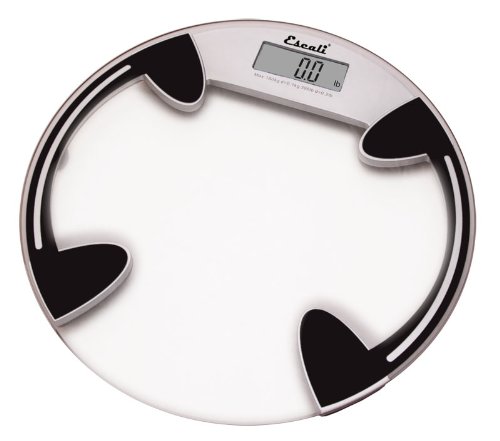 HealthPersonalCare: Escali B180RC Digital Glass Platform Bathroom Scale, Round, Clear  400 lb x 0.2 lb 