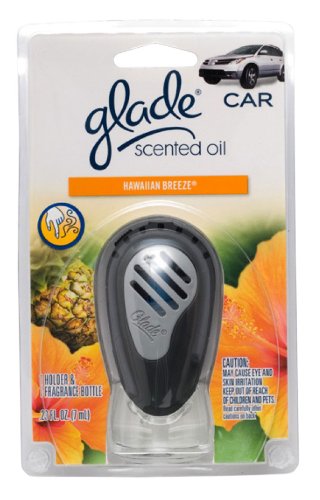 Glade® Vent Clip Holder with Hawaiian Breeze® Car Scented Oil (0.23 Fl Oz.)