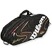 Wilson Kpro Tour Black Super 6 Pack Bag