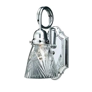 Trumpet Arm Wall Sconce in Polished Chrome