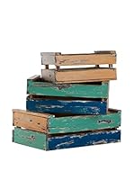 Set De 3 Cajas  Multicolor