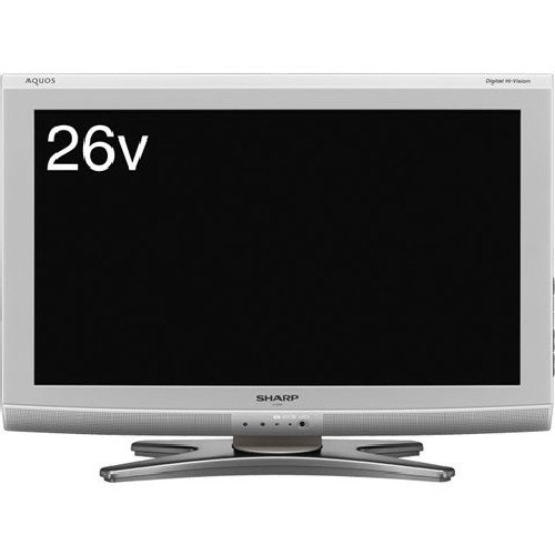 【エコポイント対象商品】 SHARP AQUOS 26V型 地上・BS・110度CSデジタルハイビジョン液晶テレビ シルバー系 LC-26E6-S