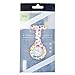 Cute High Quality Brooch / Fob Watch For Health Care Workers, Nurses And Doctors In White Silicone Hygienic Protection Cover For Infections Control With Flowers Patterns / Designs In Many Colors By VAGA