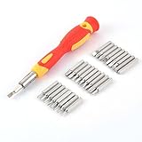 uxcell　スクリュードライバーセット　イエロー　レッド　シルバートーン　プラスチック　金属
