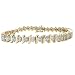 Jewelry : 10k White or Yellow Gold Diamond S-Link Tennis Bracelet (5 cttw, I-J Color, I1-I2 Clarity)